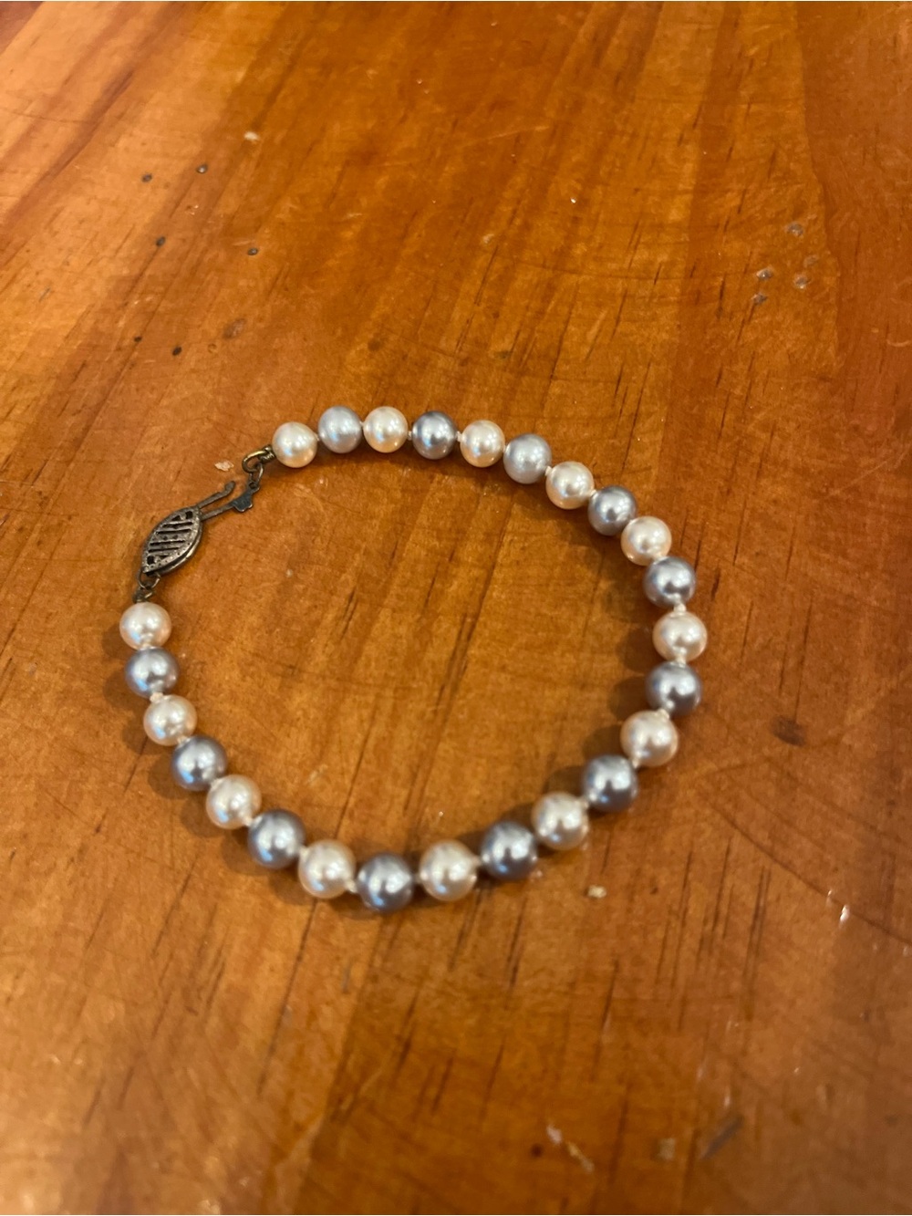 Classic Two-Tone Pearl Bracelet - Women Jewelry